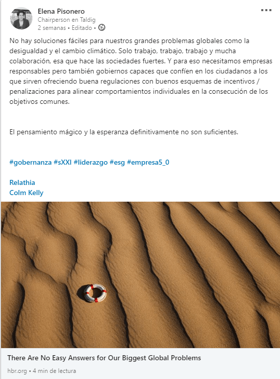 Post Linkedin There Are No Easy Answers for Our Biggest Global Problems