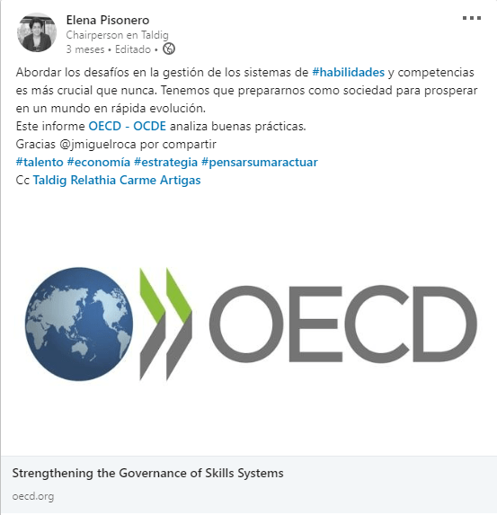 Post Linkedin OCDE
